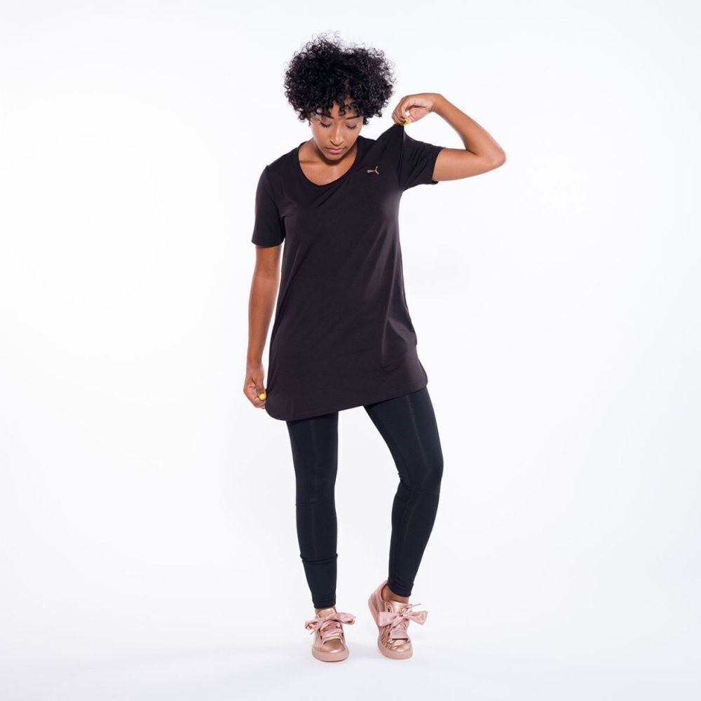 ✨Women's Black Velvet Rope Layering Tunic T-shirt✨